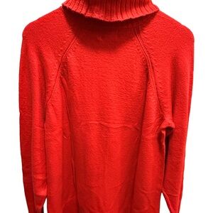 Old Navy Men's Bright Red Turtleneck Sweater